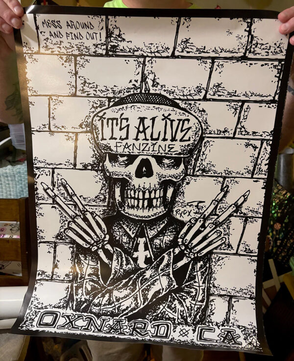 It's Alive Fanzine 'Mess Around' poster